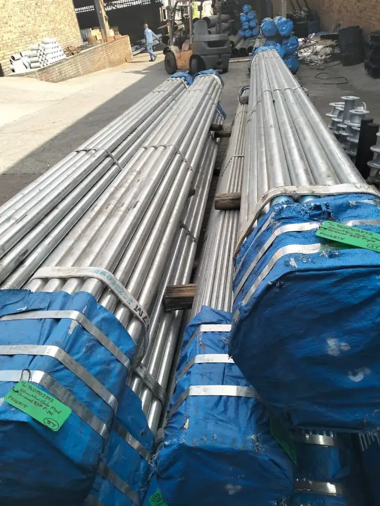Galvanized pipe stock